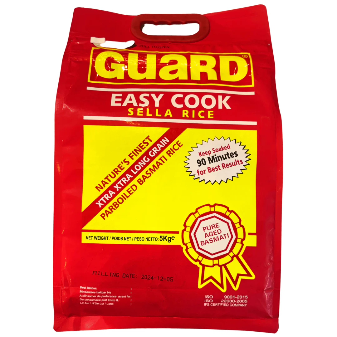 GUARD  sella riceイージークックセラライス 5kg｜ふっくら炊ける簡単調理パーボイルド米 - Premium Halal Food Product