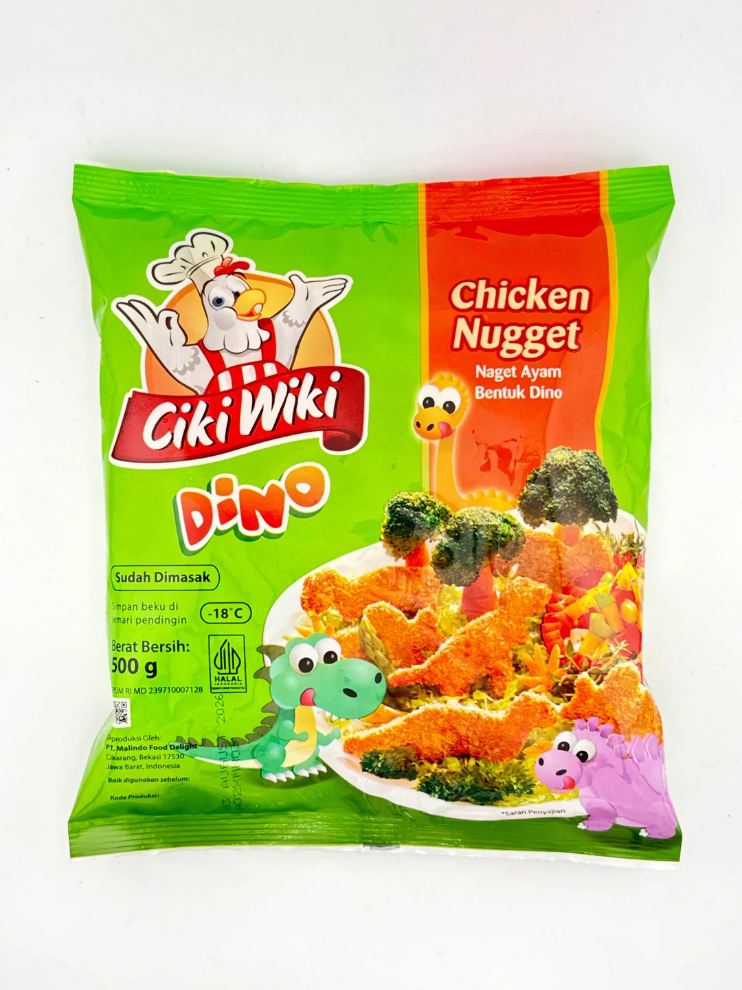 Chicken Nuggets Ciki Wiki DINO 500g｜チキンナゲット ディノ型｜ハラール - Premium Halal Food Product