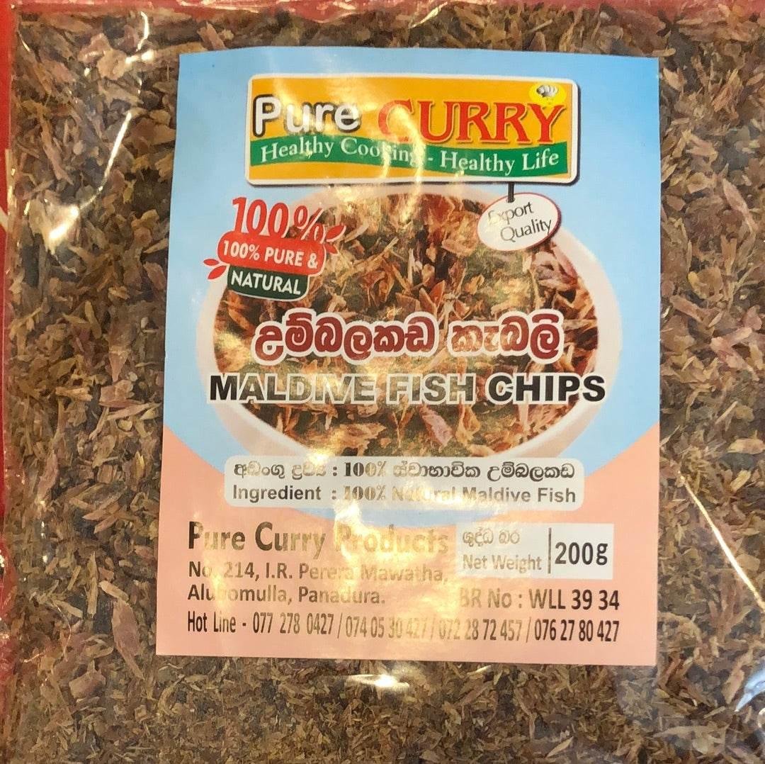 Maldive Fish Chips 200g – Dried Tuna Flakes for Curry & Sambol｜モルディブフィッシュチップス カレー・サンボル用干しツナ - Premium Halal Food Product