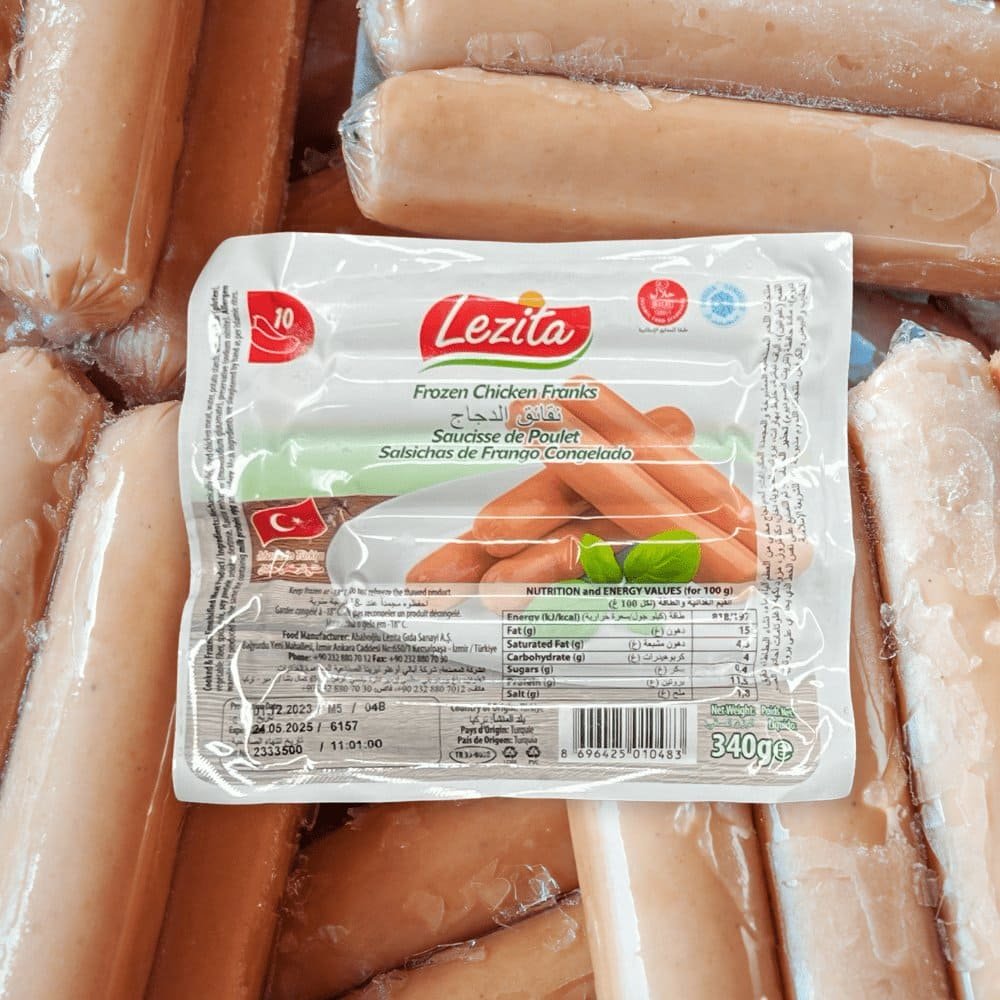 Chicken Franks Sausage 340g Lezita チキンフランクソーセージ 340g | 南アジア食材 日本 - Premium Halal Food Product