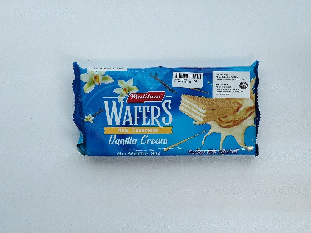 Maliban Vanilla Wafers – Crispy & Delicious Snack - Premium Halal Food Product