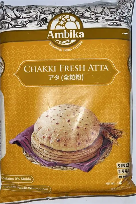 Ambika Chakki Fresh Atta (1kg) – Stone-Ground Whole Wheat Flour | アンビカ チャッキ フレッシュ アッタ(小麦)1kg - Premium Halal Food Product