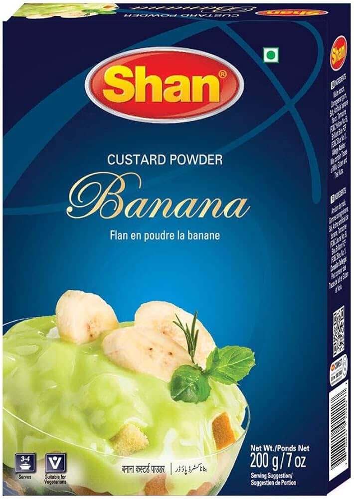Banana Custard Powder by Shan シャンのバナナカスタードパウダー 200g - Premium Halal Food Product