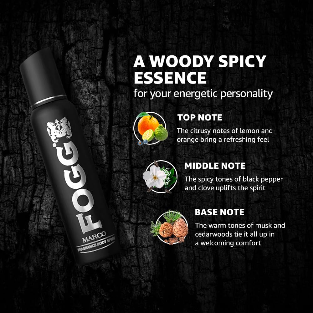 Fogg Marco Body Spray 120ml   フォッグ マルコ ボディスプレー 120ml - Premium Halal Food at Tabe Halal