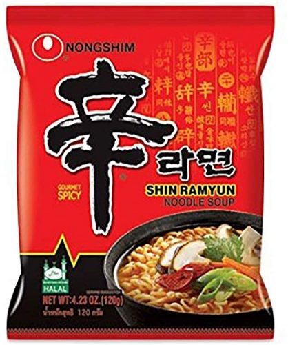 Shin Ramyun Soup Noodles 120gm    辛ラーメンスープ麺 120g - Premium Halal Food at Tabe Halal